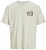 Jack & Jones Fuji Crew Neck T-Shirt Antique White - Herren-T-shirts - Herren-T-Shirts in großen Größen