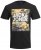 Jack & Jones JJPETE SHAPE Camo Print T-Shirt Black - Herren-T-shirts - Herren-T-Shirts in großen Größen