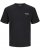 Jack & Jones Zekiel Crew Neck T-Shirt Black - Herren-T-shirts - Herren-T-Shirts in großen Größen