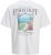 Jack & Jones Parallel Crew Neck T-Shirt Bright White - Herren-T-shirts - Herren-T-Shirts in großen Größen