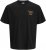 Jack & Jones Parallel Crew Neck T-Shirt Black - Herren-T-shirts - Herren-T-Shirts in großen Größen