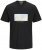 Jack & Jones Vira Branding Crew Neck T-Shirt Black - Herren-T-shirts - Herren-T-Shirts in großen Größen