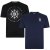 Kam Jeans 5348 T-shirt Vintage/Denim Twin Pack - Herren-T-shirts - Herren-T-Shirts in großen Größen