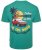 Kam Jeans 5711 Endless Summers Slub Tee With Back Print Emerald - Herren-T-shirts - Herren-T-Shirts in großen Größen