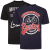 Kam Jeans 5712 Twin Pack Motorcycle/Cycle Print Tee Black and Navy - Herren-T-shirts - Herren-T-Shirts in großen Größen