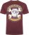 Kam Jeans 5753 Buccaneer Print T-Shirt BURGUNDY MARL - Herren-T-shirts - Herren-T-Shirts in großen Größen