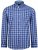 Kam Jeans 6155 Long Sleeve Check Shirt Blue - Herrenhemden - Herrenhemden in großen Größen