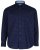 Kam Jeans 6158 Long Sleeve Dobby Embroidery Shirt Navy - Herrenhemden - Herrenhemden in großen Größen