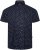 Kam Jeans 6325 Dobby Print Short Sleeve Shirt Black - Herrenhemden - Herrenhemden in großen Größen