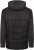 Kam Jeans KV135 Quilted Zip Thru Hoody with Padded Body & Jersey Sleeves Black TALL SIZES - HERRENBEKLEIDUNG MT-6XLT - Langgrößen für Herren