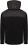 Kam Jeans KV136 Padded Body And Jersey Sleeves Hybrid Zip Thru Quilted Hoody Black TALL SIZES - HERRENBEKLEIDUNG MT-6XLT - Langgrößen für Herren