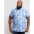 D555 Santana Hawaii Shirt Sky Blue - Herrenhemden - Herrenhemden in großen Größen