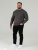 D555 Sweat Sweatshirt Grau - Herren-sweater und -hoodies - Herren-Sweater und -Hoodies in großen Größen