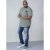 D555 Agler Waffle T-shirt Khaki - Herren-T-shirts - Herren-T-Shirts in großen Größen