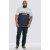 D555 Morris T-shirt Navy - Herren-T-shirts - Herren-T-Shirts in großen Größen