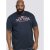 D555 Thornton Embroidery T-shirt Navy - Herren-T-shirts - Herren-T-Shirts in großen Größen