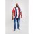 D555 Bancroft T-shirt Red/Navy - Herren-T-shirts - Herren-T-Shirts in großen Größen
