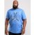 D555 Monty T-shirt Blue - Herren-T-shirts - Herren-T-Shirts in großen Größen