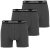 Lavecchia 1020 Boxershorts 3-pack Charcoal - Herrenunterwäsche & bademode - Herrenunterwäsche & Bademode in großen Größen