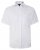 Kam Jeans 6283 Casual SS Herringbone Shirt White - Herrenhemden - Herrenhemden in großen Größen