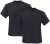 Adamo Marlon Comfort fit 2-pack T-shirt Charcoal - Herren-T-shirts - Herren-T-Shirts in großen Größen