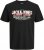 Jack & Jones Logo 2COL T-Shirt Black - Herren-T-shirts - Herren-T-Shirts in großen Größen