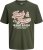 Jack & Jones Logo 2COL T-Shirt Green - Herren-T-shirts - Herren-T-Shirts in großen Größen