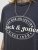 Jack & Jones Dover T-Shirt Short Sleeve Black - Herren-T-shirts - Herren-T-Shirts in großen Größen