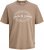 Jack & Jones Dover T-shirt Short Sleeve Brown - Herren-T-shirts - Herren-T-Shirts in großen Größen
