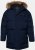 JP1880 Quilted Parka Lightweight and Warm with Faux Fur Hood Navy - Herren jacken - Herren Jacken in großen Größen