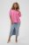 Kaffe Curve Karlia 3/4 Sleeve Blouse Pink - Blusen & Tuniken - 