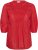 Kaffe Curve Karlia 3/4 Sleeve Blouse Red - Blusen - 