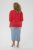 Kaffe Curve Karlia 3/4 Sleeve Blouse Red - Blusen - 
