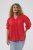 Kaffe Curve Karlia 3/4 Sleeve Blouse Red - Blusen - 