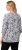 Ulla Popken Number Print 3/4 Sleeve Tee Snow White - Bedruckte T-shirts für herren - Bedruckte Damen-T-Shirts