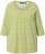 Ulla Popken Flower Print 3/4 Sleeve A-Line Tee Lime - Bedruckte T-shirts für herren - 