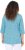 Ulla Popken Flower Print 3/4 Sleeve A-Line Tee Deep Aqua - Bedruckte T-shirts für herren - 
