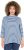 Ulla Popken Striped 3/4 Sleeve Turtleneck Tee Light Blue - Bedruckte T-shirts für herren - 