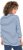 Ulla Popken Striped 3/4 Sleeve Turtleneck Tee Light Blue - Bedruckte T-shirts für herren - 