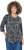 Ulla Popken Asymmetric Cowboy Boot Print Tee Black - Bedruckte T-shirts für herren - 