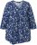 Ulla Popken Asymmetric Cowboy Boot Print Tee Dark Blue - Bedruckte T-shirts für herren - 
