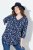 Ulla Popken Asymmetric Cowboy Boot Print Tee Dark Blue - Bedruckte T-shirts für herren - Bedruckte Damen-T-Shirts