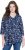 Ulla Popken Asymmetric Cowboy Boot Print Tee Dark Blue - Bedruckte T-shirts für herren - 
