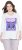 Ulla Popken Fashion Graphic T-Shirt Off-White - Bedruckte T-shirts für herren - 