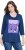 Ulla Popken Fashion Graphic T-Shirt Dark Blue - Bedruckte T-shirts für herren - 