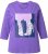 Ulla Popken Fashion Graphic T-Shirt Purple - Bedruckte T-shirts für herren - 