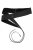 Ulla Popken Soft Leather Tie Belt Black - Damen-gürtel - 