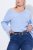 Ulla Popken Classic Belt Blue - Damen-gürtel - 