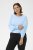Kaffe Curve Lizzy Langarm-Pullover Blau - Pullover & Strickmode - 