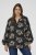 Kaffe Curve Kimmie Blouse Black Chalk Embroidery - Blusen - 